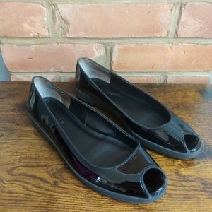 Ralph Lauren Black Patent Flats